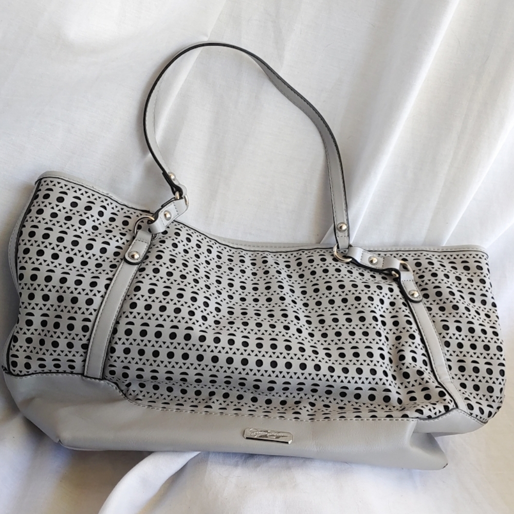 Jessica Simpson Punched Leather Design Tote